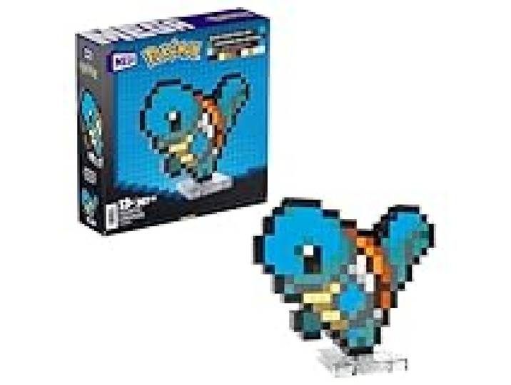 Mega Pokémon Coffret Construction Carapuce, Figurine Articulée, Style Rétro Pixélisé, 15 Cm, Décoration Murale Ou Table, 367 Pièces, À Collectionner, Jouet Enfant, A Partir De 7 Ans, HTH77
