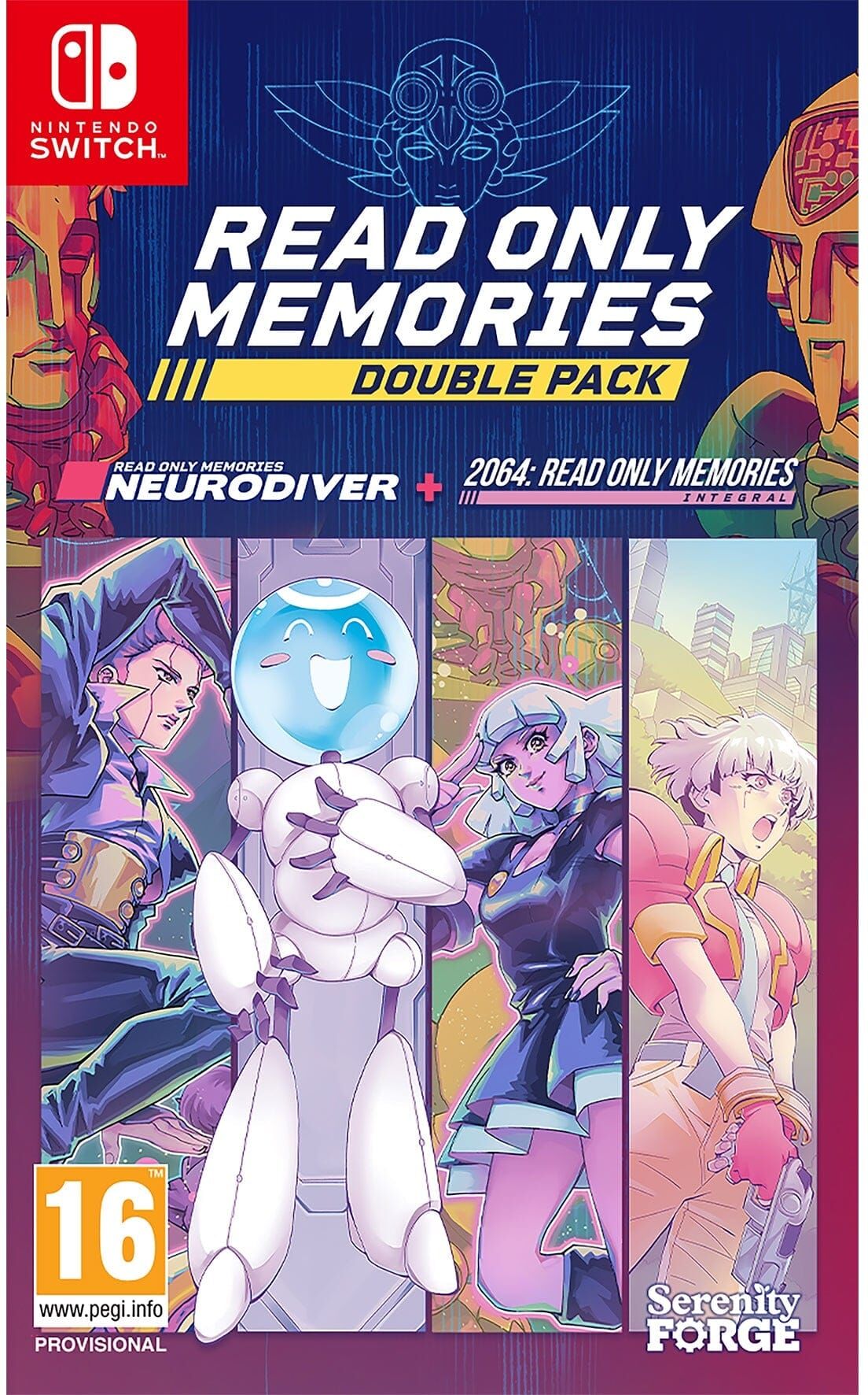 Read Only Memories: Double Pack (Disc) for Nintendo Switch by NUMSKULL GAMES LTD, 2 Games, Retro Pixel-Art Presentation, PEGI 16