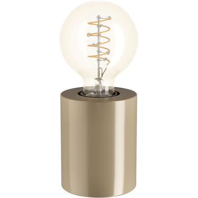 EGLO LED Tischleuchte "MURAMA", sandfarben, 1, H: 10cm, 1 Stk., Leuchten, Nachttischlampe Zylinder, Deko Tischleuchte Wohnzimmer, E27 Fassung, LED Tischleuchte