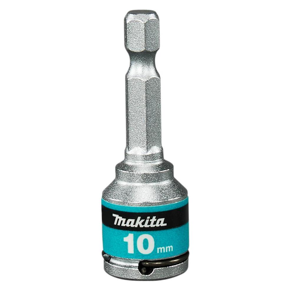 Makita 1/4-Zoll-Schlagstecknuss aus Edelstahl für 10-mm-Impact-Premier-Schrauben (10 mm) (E-22894)