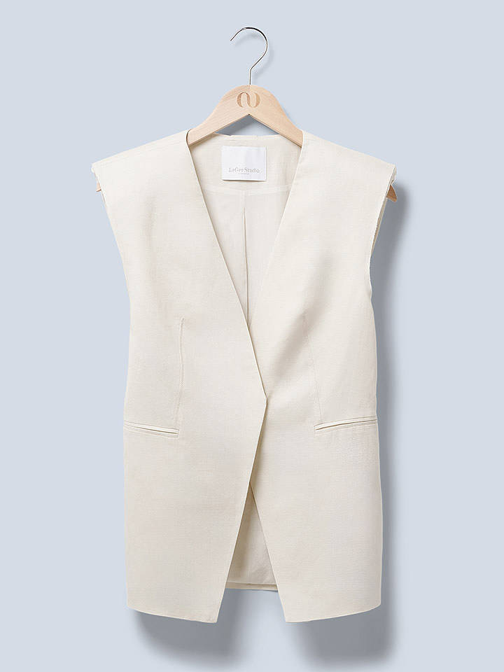 LeGer Weste "Frej" in Creme - 34