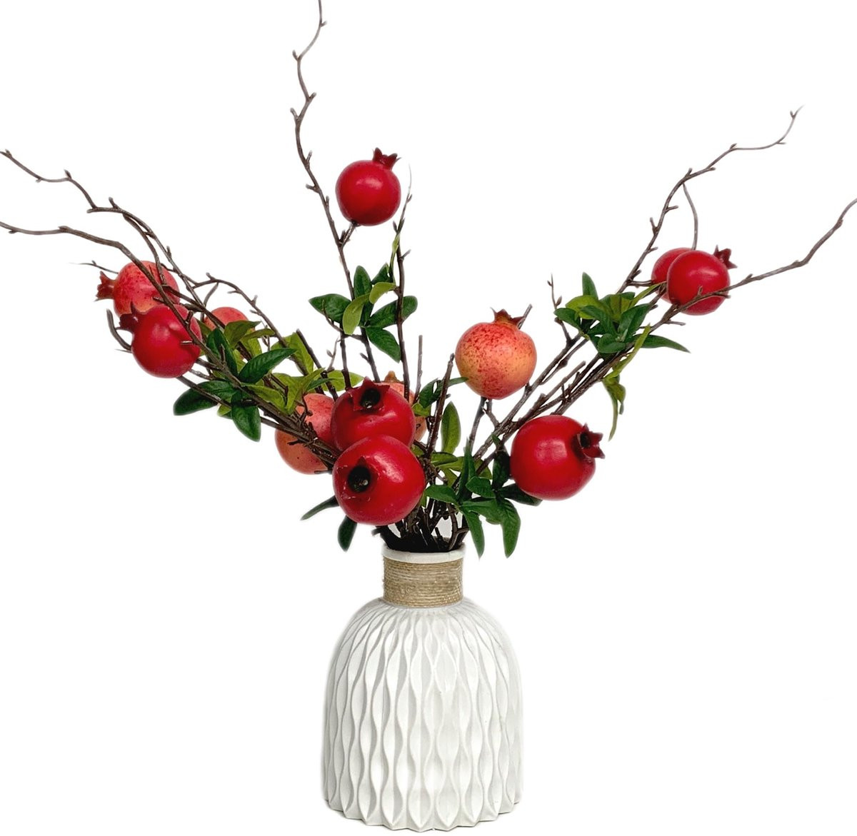 Omgoods Granaatappeltak 6 stuks Kunstfruit Decoratie