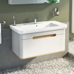 VitrA Sento Waschtisch-Möbel-Set 65987 98x48,5x52cm, 1 Vollauszug, hellgrau matt, Dekor