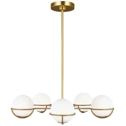Kronleuchter Hängelampe LED Deckenleuchte Messing D 81,3 cm Esszimmerleuchte
