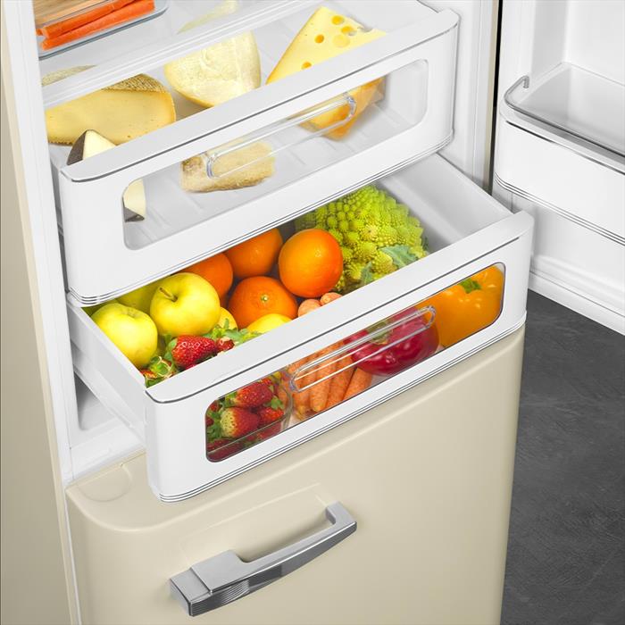 SMEG Frigorifero Combinato Fab32rcr6 Classe C 331 Lt-panna
