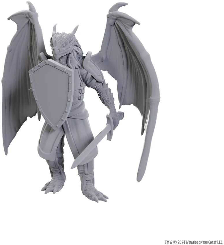 Wiz Kids LLC Nolzur’s Marvelous Unpainted Miniatures: Dragonborn of Bahamut for Dungeons & Dragons Roleplaying Games