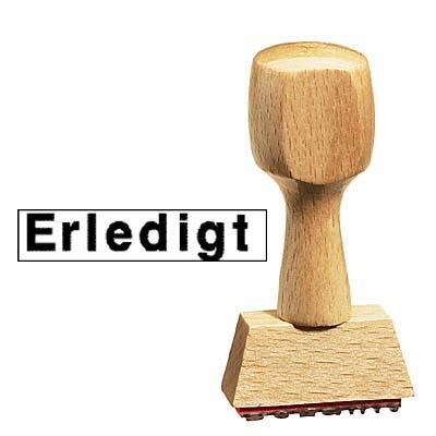 neutral Textstempel "ERLEDIGT" L239