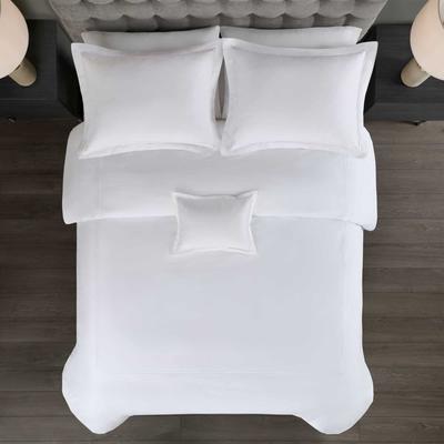 Madison Park Signature 500 Thread Count Luxury Collection 100% Cotton Sateen Embroidered Duvet Cover Set