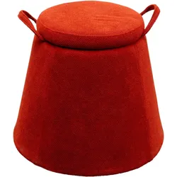 KARE DESIGN Hocker Thimble Stoff Rot