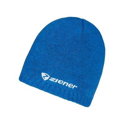Strickmütze ZIENER "IRUNO-Z UNISEX", Damen, blau (persian blau), Materialmix, Mützen Strickmütze, Futter aus Schoeller Polycolon für Feuchtigkeitstransport und Wärme