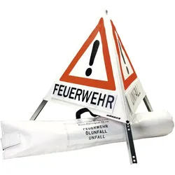 Dönges, Sicherheitskennzeichnung, Klett-Faltsignal, 900 mm, retroreflektierend, ohne