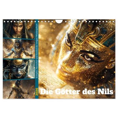 Die Götter des Nils (Wandkalender 2026 DIN A4 quer), CALVENDO Monatskalender
