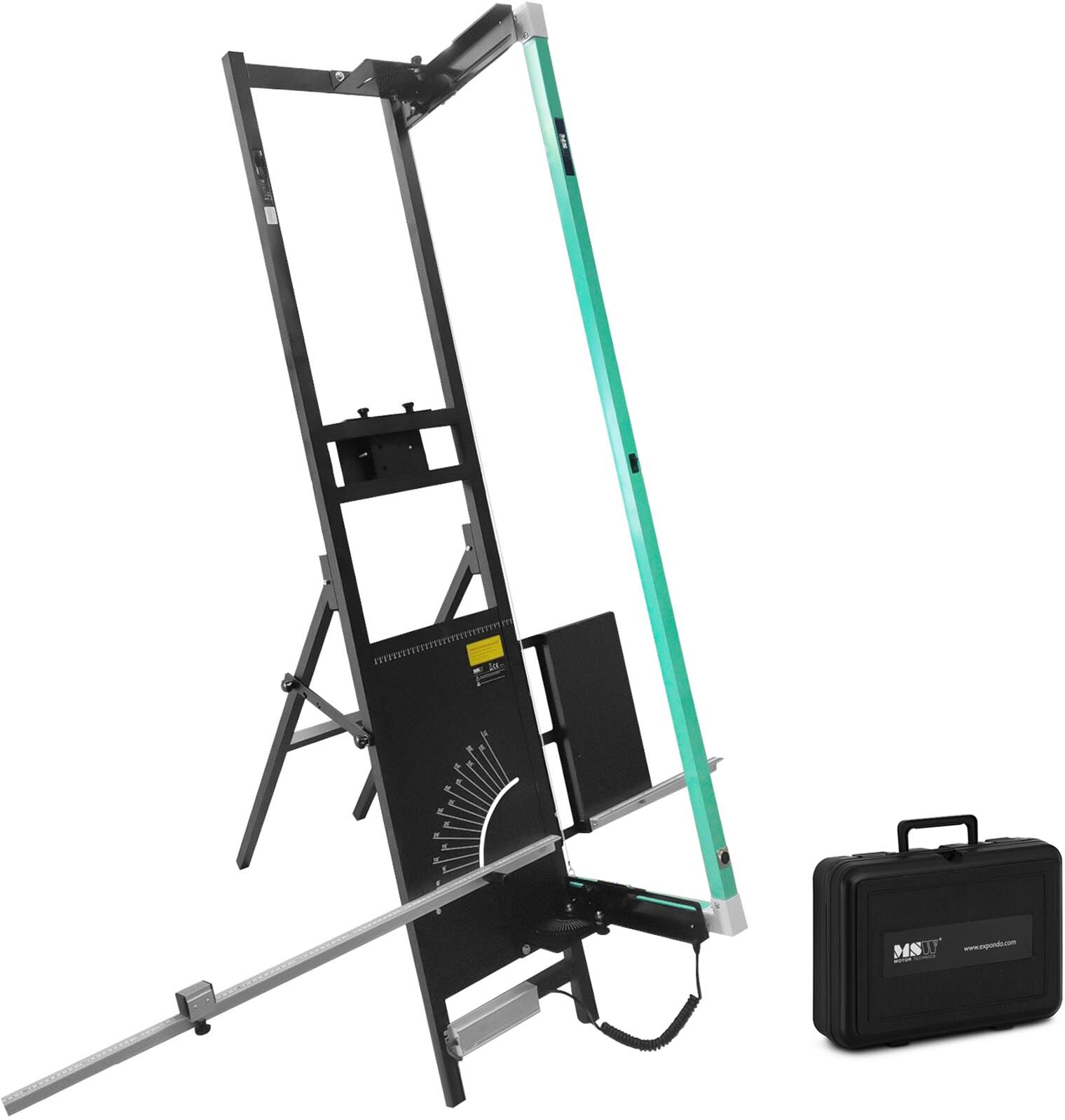 MSW Kit découpe-polystyrène - 200 W - 1 350 mm / 350 mm - Avec pied et couteau thermique - 250 W MSW-ISU-GIL ALU1 S1