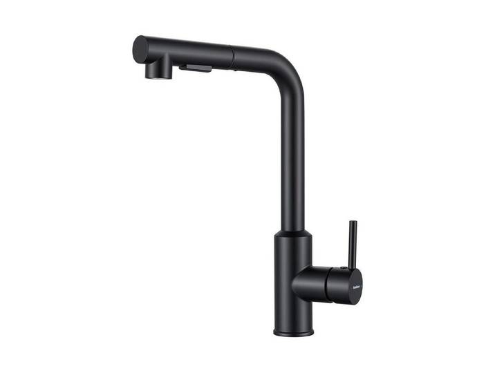 LuxusKollektion Küchenarmatur Küchenarmatur Ausziehbar Schwarz (1-St)