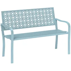 Outsunny - Gartenbank - 127Lx63Wx85Hcm - Blau