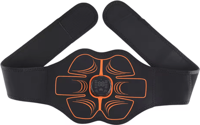 Inspire Curations EMS Muscle Stimulator Belt Rechargeable Abdominal Training Belt With 10 Electrodes, 10 Modes & 30 Intensity Levels 6 Electrode Pad