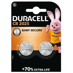 Duracell Knopfzelle CR2025 B2 Lithium