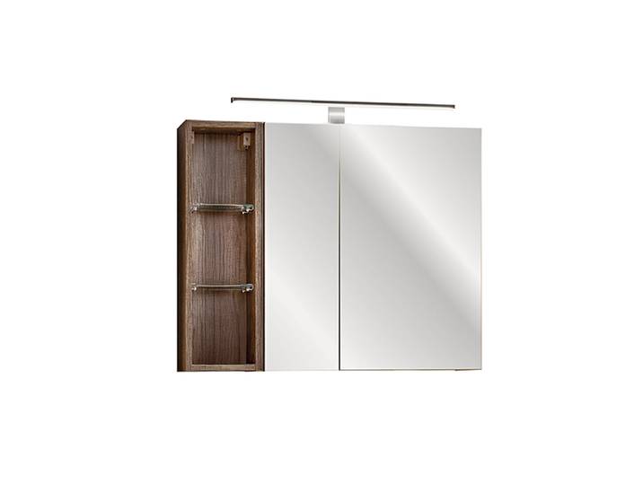 Miroir Armoire Murale 3 Niches 80cm Éros Taupe