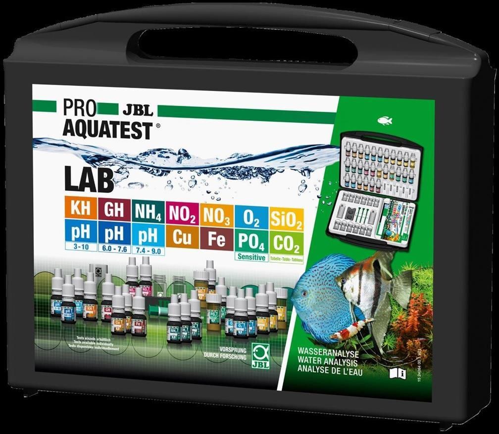 JBL - ProAquaTest LAB - test case with 13 water tests for the analysis of tap