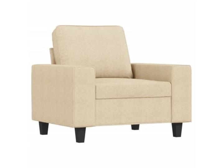 KTHLBRH Sofa-Set, 3-teilig, cremefarben Atmungsaktives Polyester, Gestell aus Metall, Schaumstoff, 6 Kissen im Lieferumfang enthalten