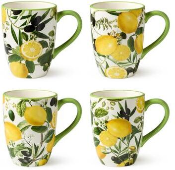 Certified International Limone Set of 4 Mug 16 oz. 4 asst.