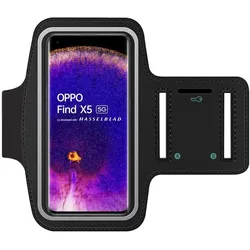 SmartFitness Oppo Find X5 Handy Sport Armband, Smartphone Sportarmband, Schwarz