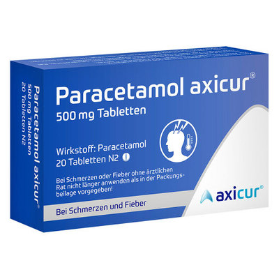 axicorp Pharma GmbH PARACETAMOL axicur 500 mg Tabletten 20 St 15613524