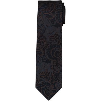 Krawatte OLYMP, Herren, braun, Web, Seide, Krawatten, reine Seide, modisches Muster, 6,5 cm
