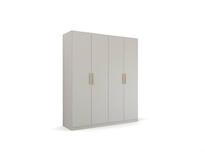 Rauch Möbel Quadra-Spin SKANDI, Kleiderschrank, Seidengrau, Breite 181 cm