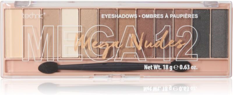 Technic Cosmetics Mega Eyeshadows eyeshadow palette shade Mega Nudes 18 g