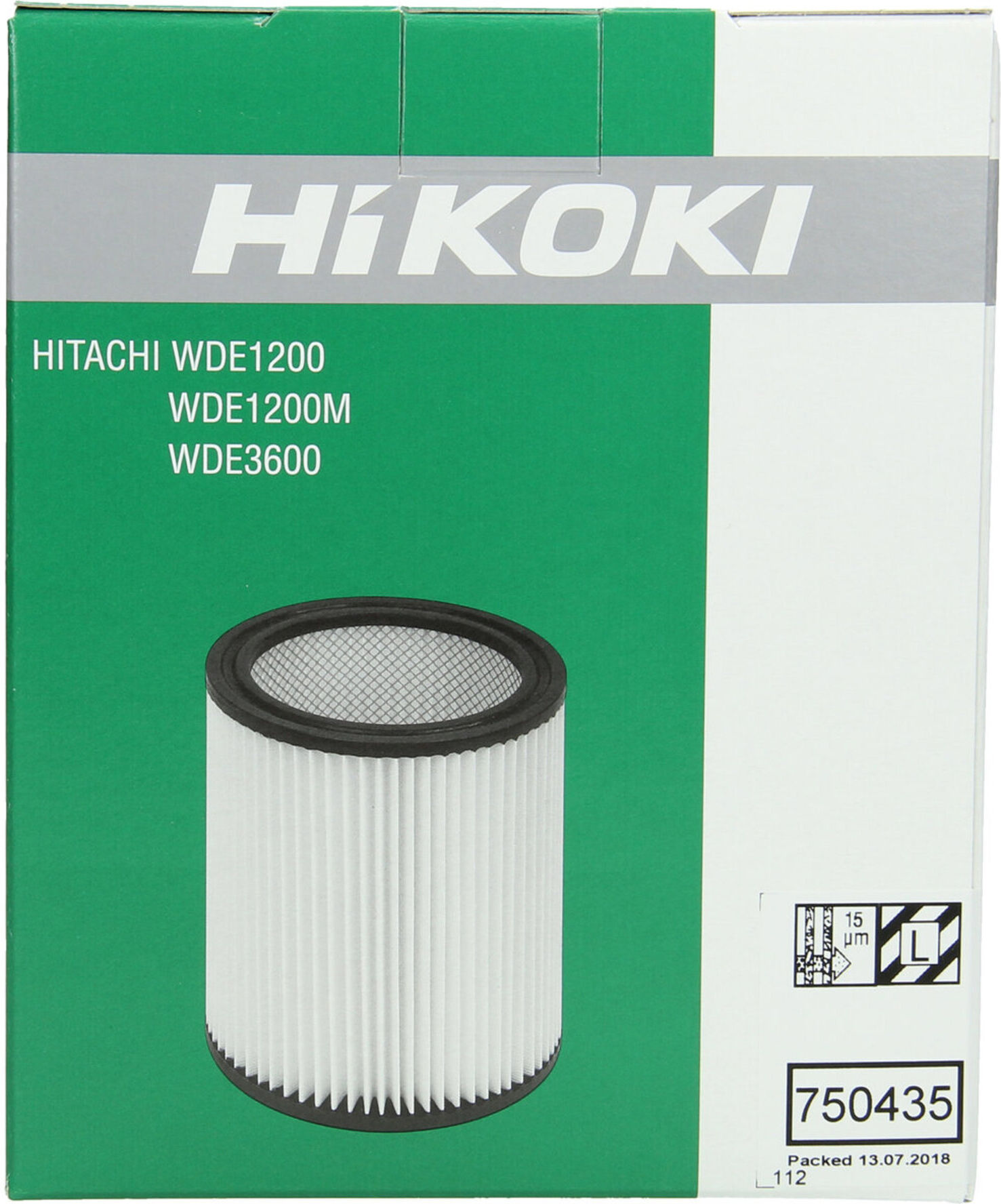 HiKOKI Patronenfilter 15 Mikron WDE (750435)