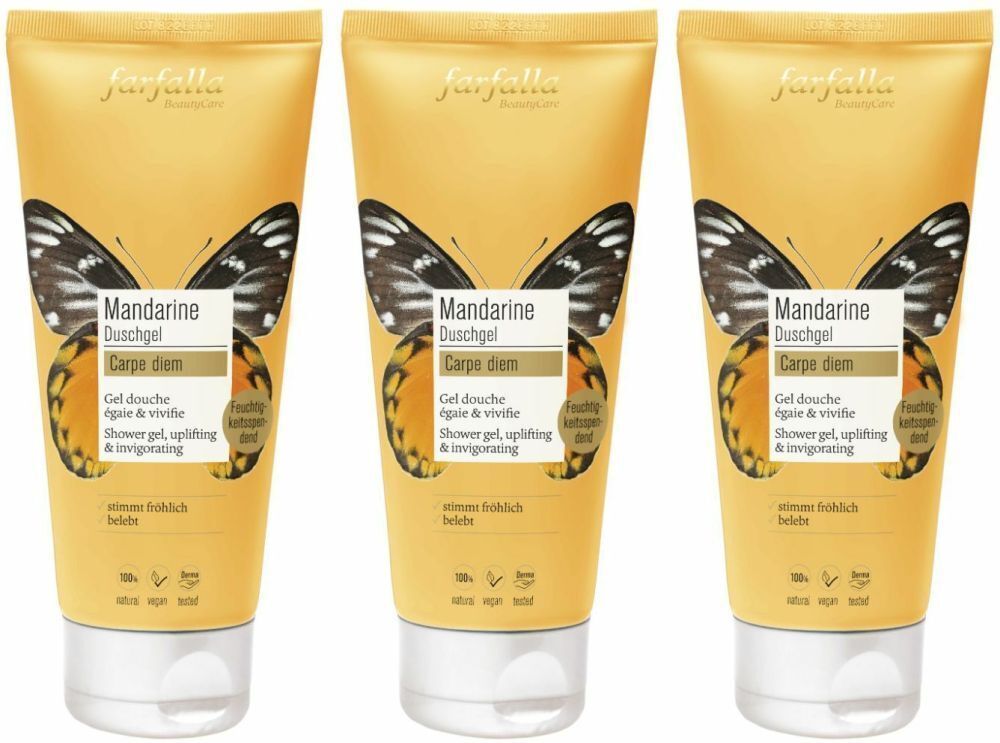 Farfalla Duschgel Mandarine Carpe Diem 200 ml x3 3x200