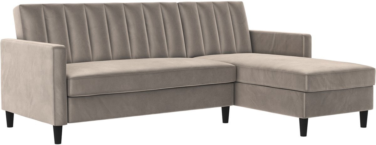 Notio Living Celine Slaapbank Chaise Longue - Taupe