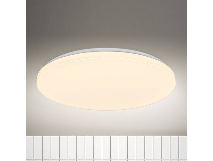 LED Deckenleuchte Walk Ø 27cm Weiß/Weiß