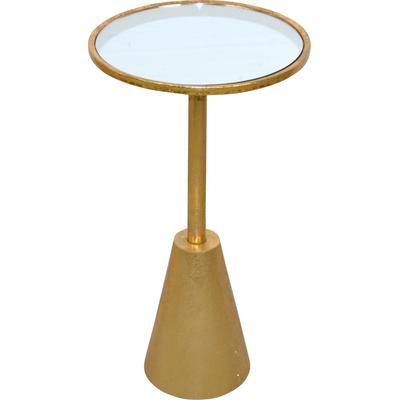 Beistelltisch INOSIGN, gold (goldfarben, goldfarben, spiegelglas, 65), B:35cm H:65cm T:35cm, Tische, Beistelltisch