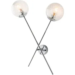 Bonetti Illumina -  Demetra - Wandleuchte aus poliertem Chromeisen, 2 Lichter .33 - P.18 - BL279-AP2-CR