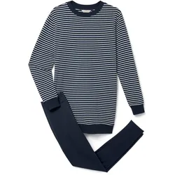 Tchibo - Leggings-Pyjama - Damen - Gr. XS - dunkelblau/gestreift