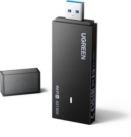 UGREEN USB 3.0 AX1800 Dual-Band Wireless Adapter (Wi-Fi 6)