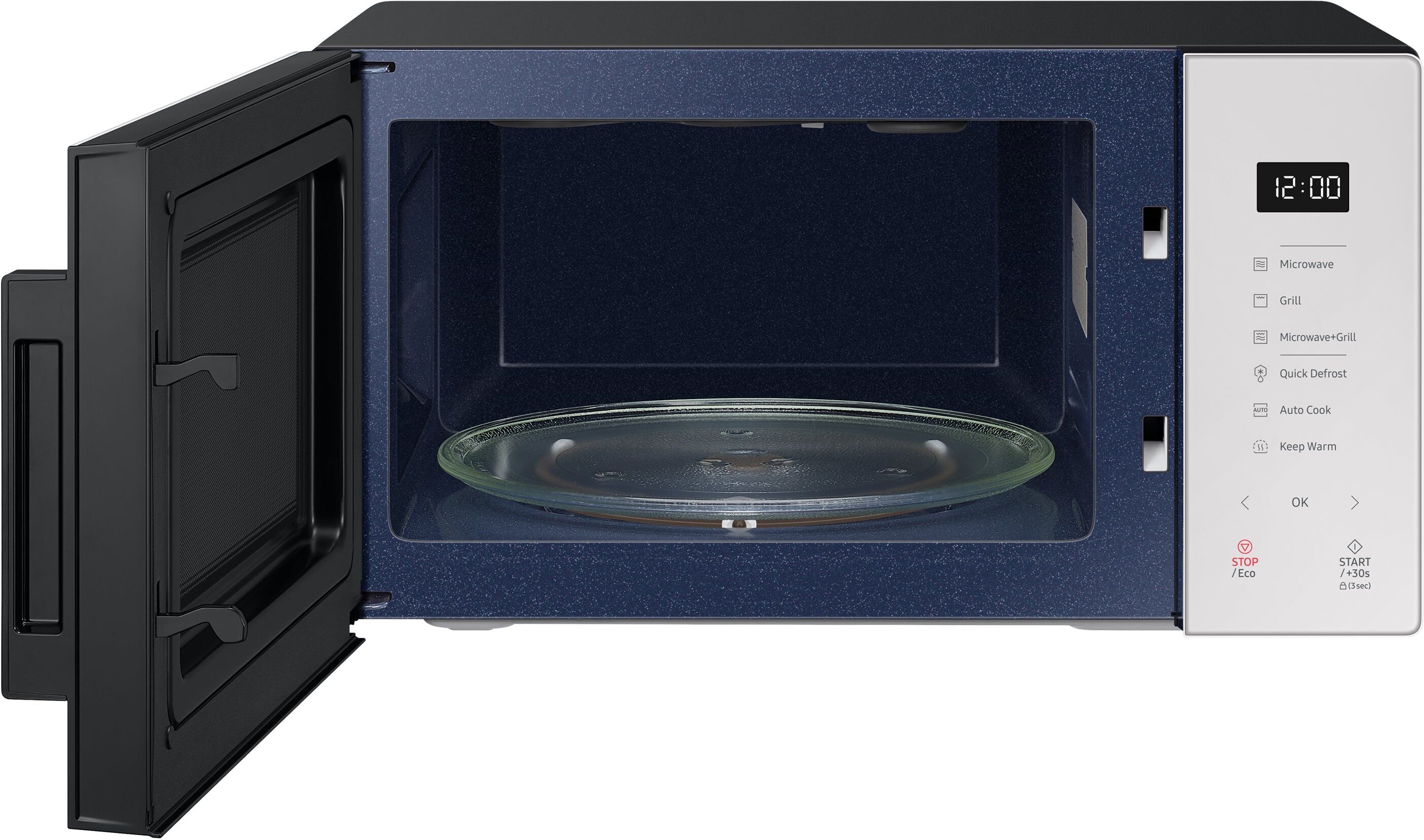 Samsung Microonde Con Grill Libera Installazione BESPOKE MG23T5018GE 23L 800W Colore Bianco
