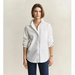 Gant für Damen. 4300741 Hemd mit weißer Paspelierung (34), Lässig, Baumwolle, Langarm