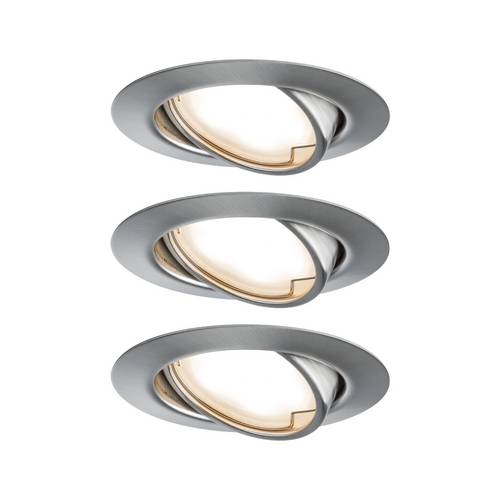 Paulmann 93421 Base Einbauleuchte 3er Set LED LED 15W Eisen (gebürstet)