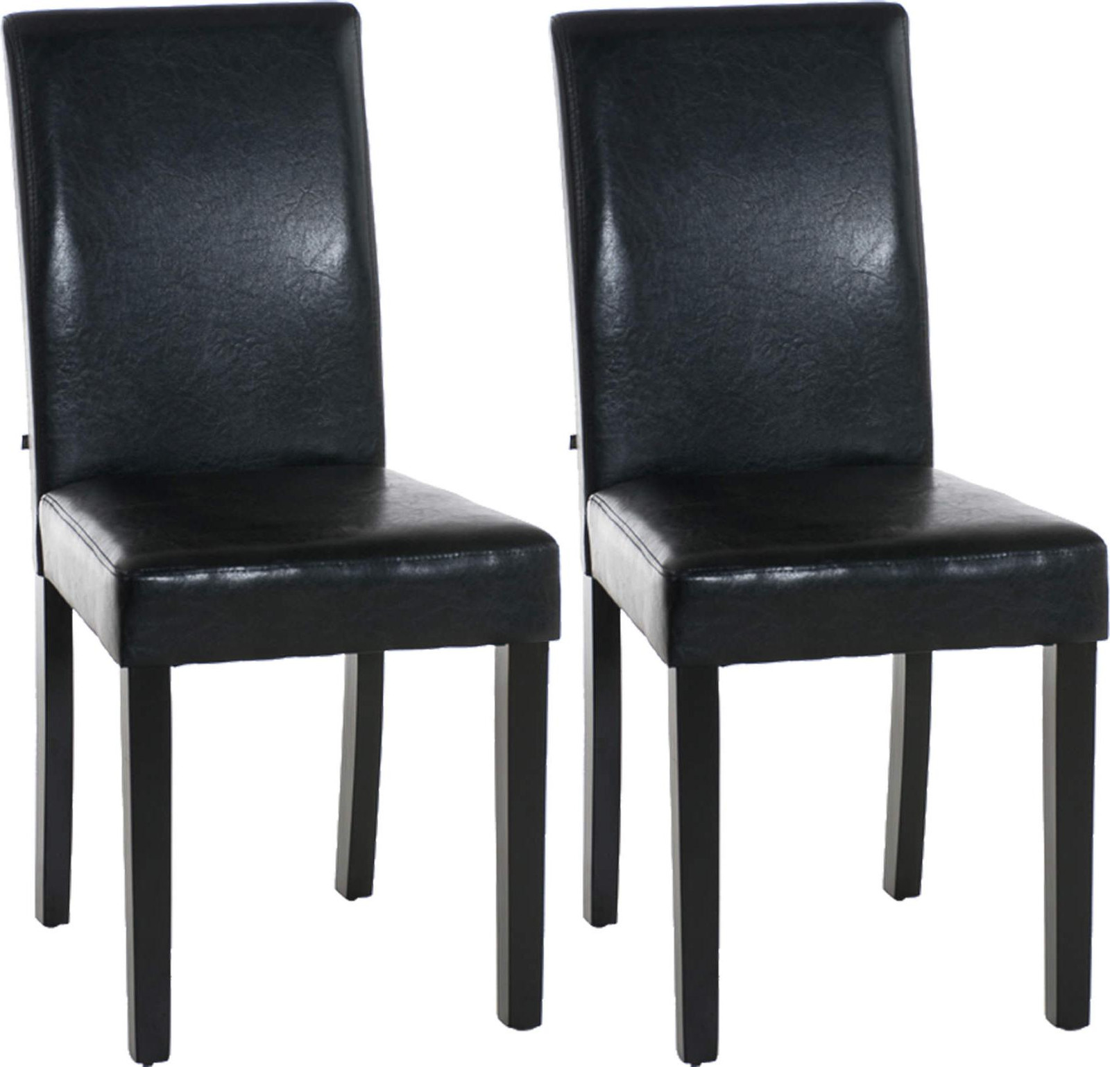 CLP Eetkamerstoelen Inn met donkerzwarte poten - Set van 2 - Zwart