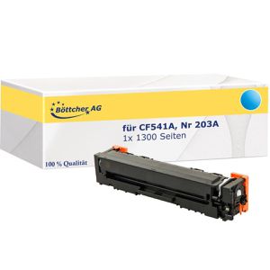 kompatibel für HP 203A CF541A 1300 Seiten cyan Kompatibler Toner