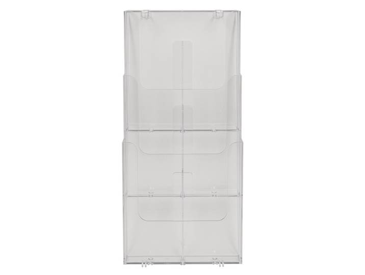 EXACOMPTA Distributeur de prospectus vertical 3 compartiments A4 - Cristal