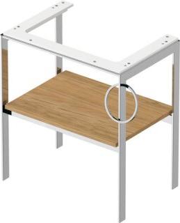 DURAVIT WT4543RH5H5 Metallkonsole bodenst. White Tulip