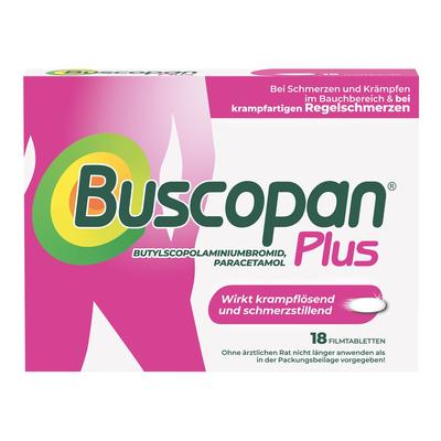 Buscopan plus 10 mg/500 mg Filmtabletten 18 St
