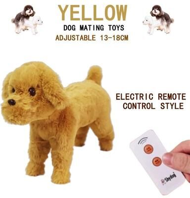 Inspired Finds Silicone Dog Companion Toy For Male Dogs With Suction Base yellow Remote Small
