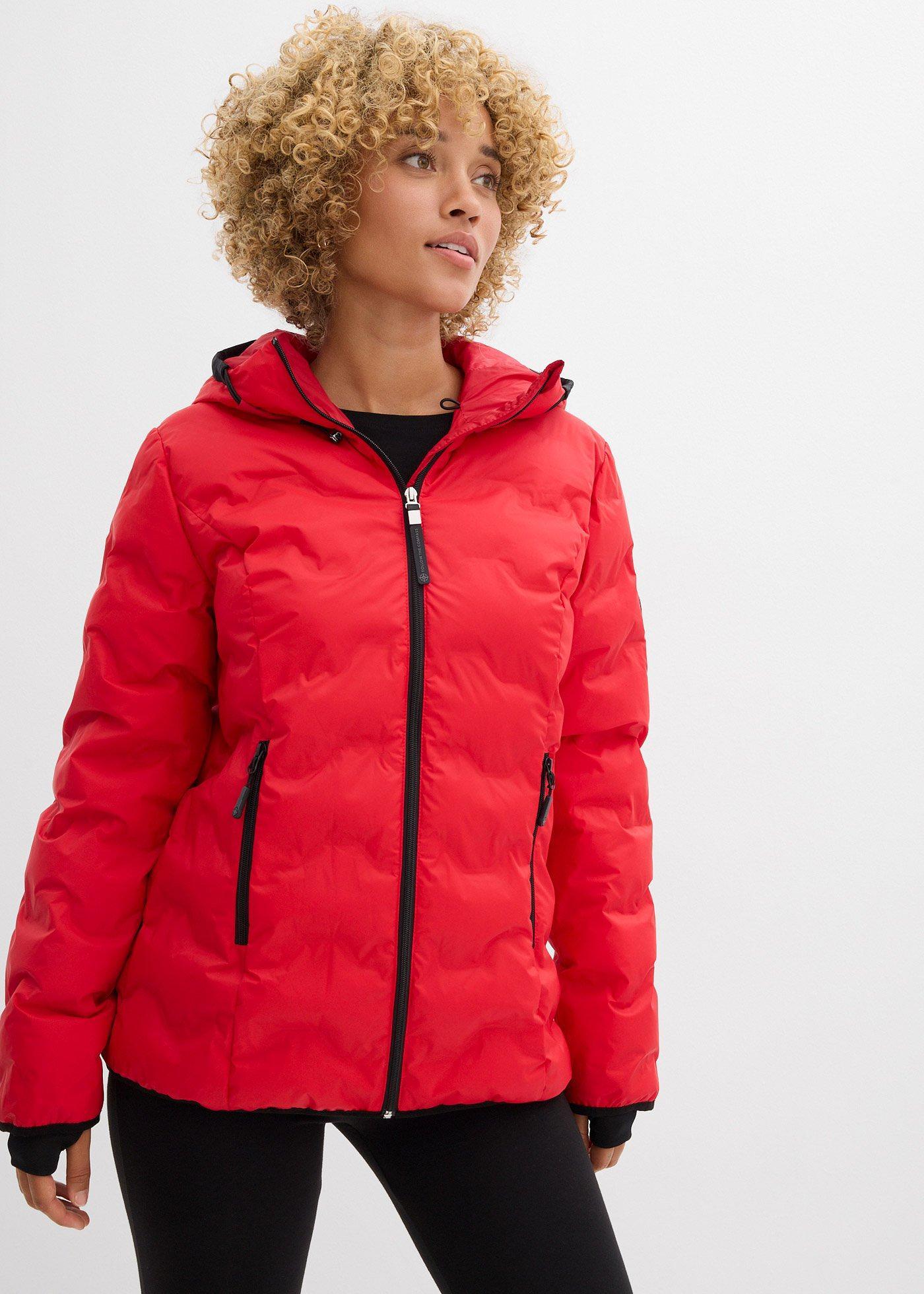 bonprix wasserabweisende ultraleichte Funktions-Jacke, rot, Gr.44, Übergangsjacke aus wasserdichtem Material