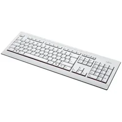 Fujitsu KB521 with M520 bundle (DE, Kabelgebunden), Tastatur, Grau