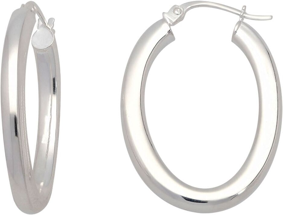 Paar Creolen FIRETTI "Schmuck Geschenk Silber 925 Ohrschmuck glänzend", silber (silberfarben), Ohrringe, Damen, Silber 925 (Sterlingsilber), Paar Creolen